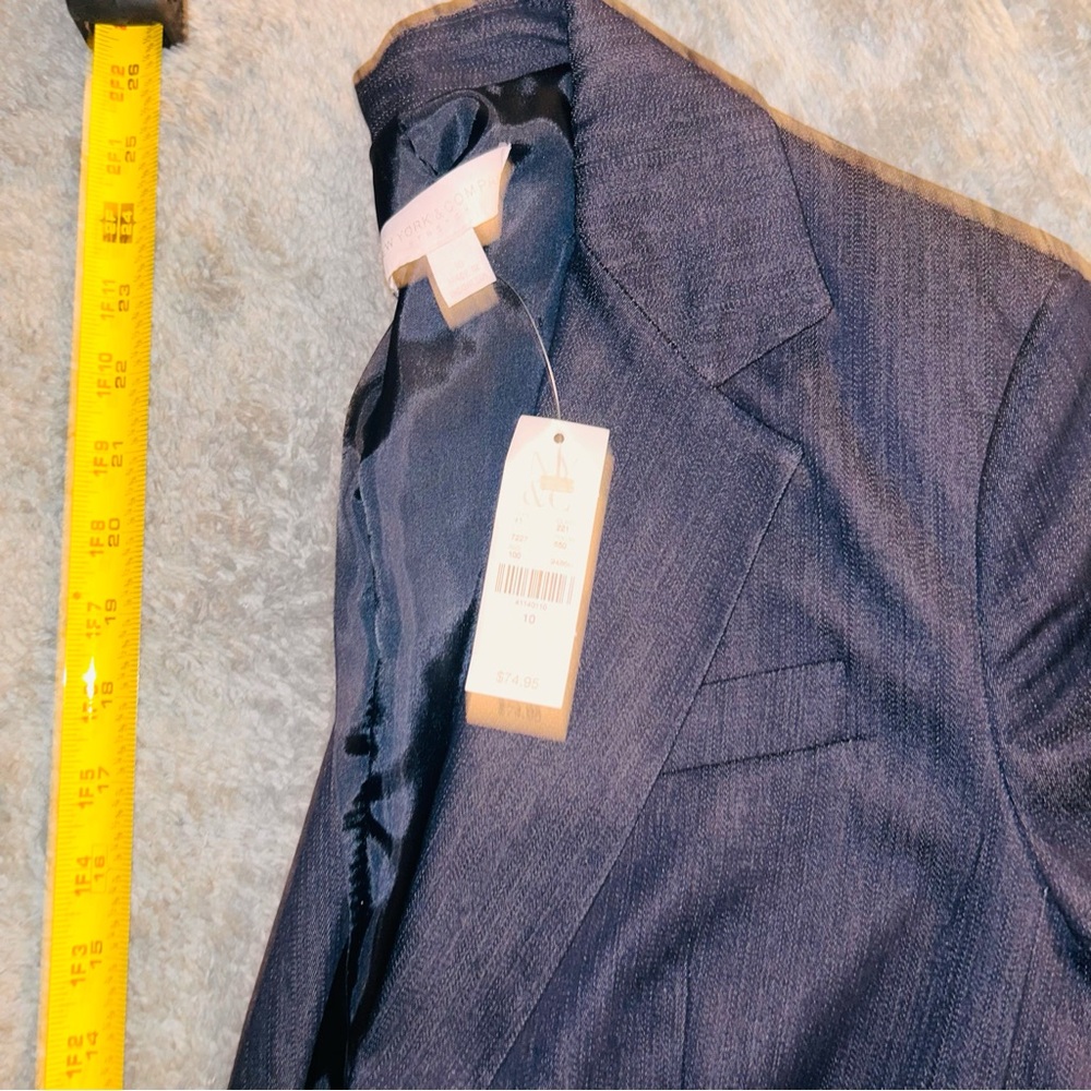 NWT Navy Blue Blazer New York & Company size 10 - Picture 2 of 7